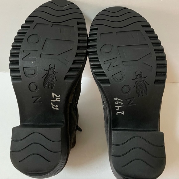 Fly London Wezo Brown Suede Booties 41W/10.5W - Picture 11 of 12